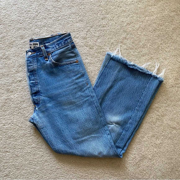 RE/DONE LEVI’S 5 BUTTON FLY CROP KICK - Picture 6 of 16